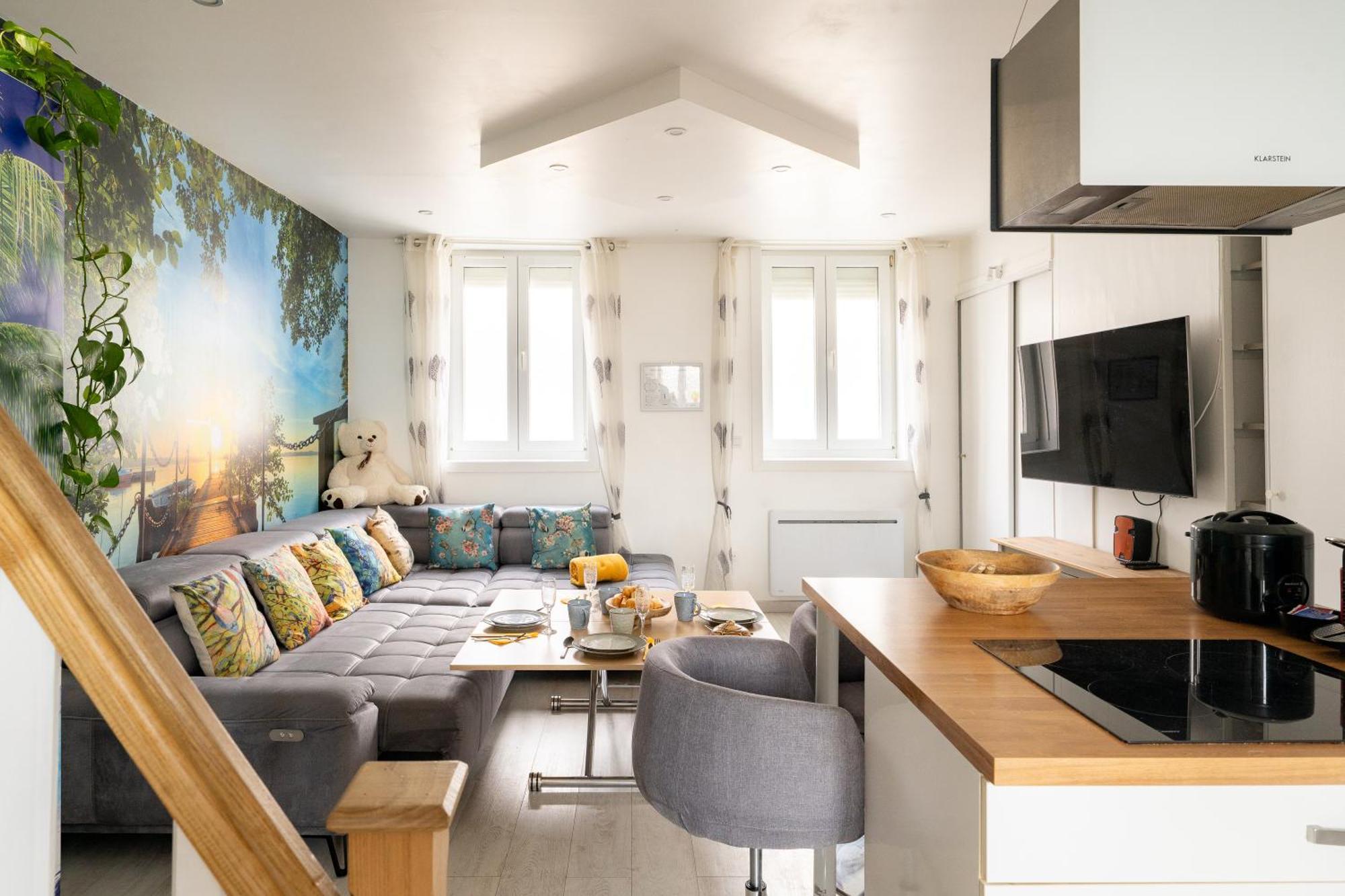 Casa Inca Calais - Duplex Soleil Latino - Parking Free, Station Exterior foto